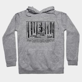 Vintage Knives - Tattoo Style Graphic Illustration Design Hoodie